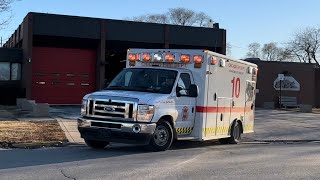 Chicago fire department *NEW* ambulance 10 responding