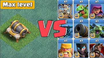 Max level Cannon vs All Builder Base Troops - ClashofEdit