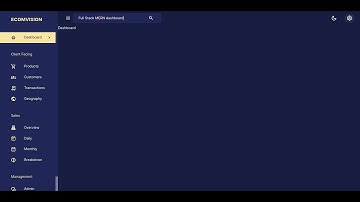 MERN full stack dashboard on the way