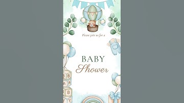 Baby shower invitation video | Simple Invitation Card