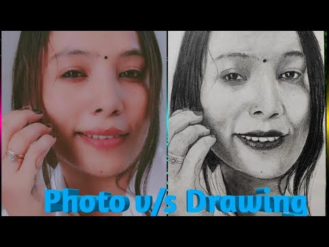 Face drawing kese bnaye | how to drow face drawing | pencil portrait drawing kese bnaye |