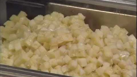 Hobart FP250 5/16" Soft Dicer Plate Dicing Bananas