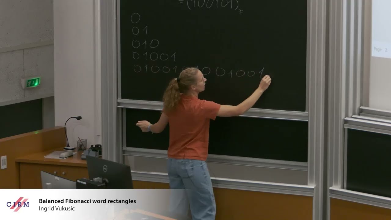 Ingrid Vukusic: Balanced Fibonacci word rectangles