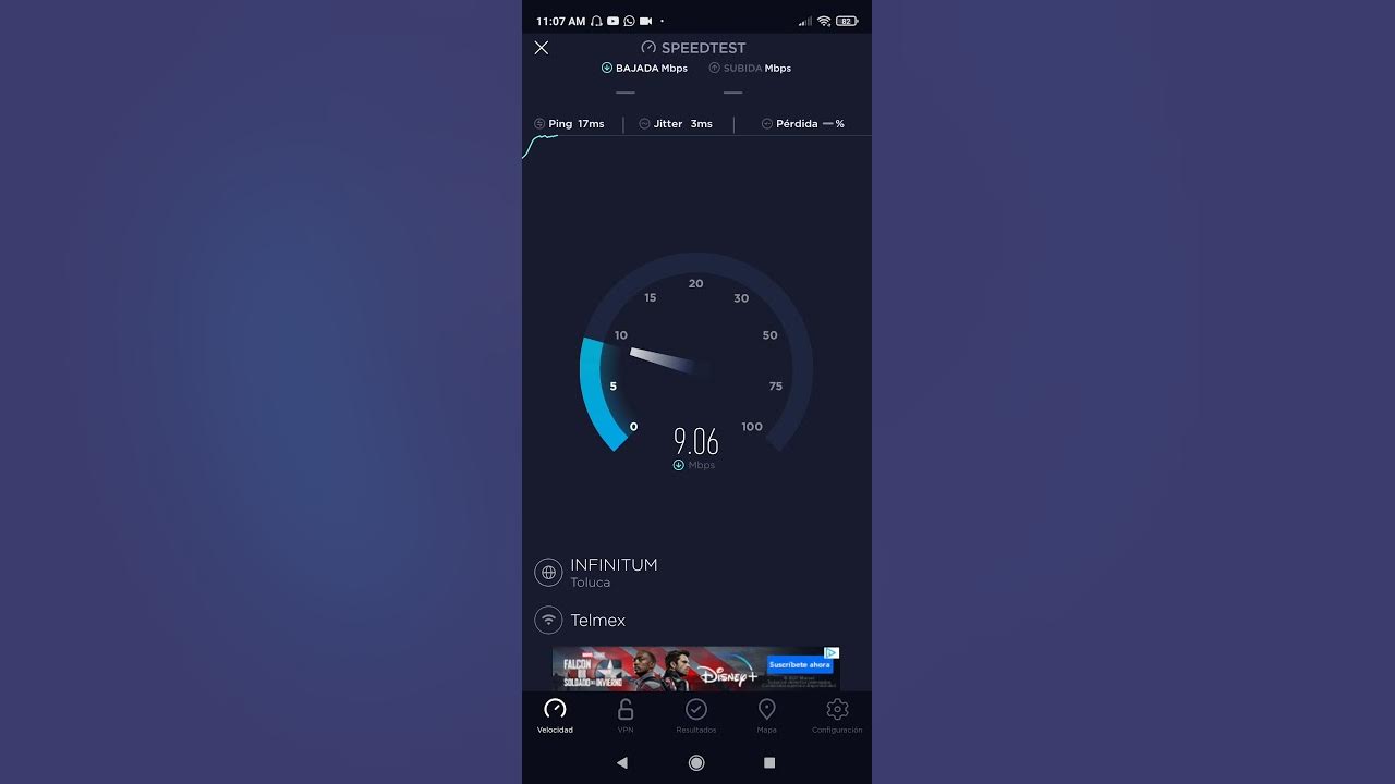 Speed test Telmex paquete 20 Megas cobre adsl YouTube