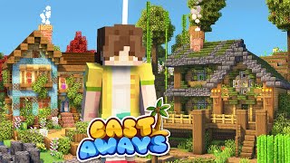 Building a Sugar Cane Farm and Villager Shop! - Minecraft Modded SMP - Castaways Ep 3