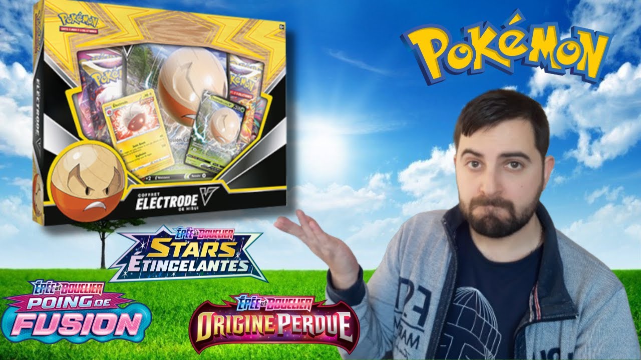 Pokemon Coffret Électrode De Hisui-V – Carte Promo Brillante + 4 Boosters JCC – Dès 6 Ans