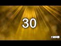 30 Second Timer ☀️ | Relaxing Background Music | Golden Rays Sunbeam Classroom Countdown⏱️