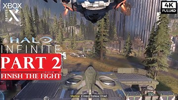 HALO INFINITE Gameplay Walkthrough Part 2 Finish The Fight [4K 60FPS XBOX SERIES X] - No Commentary