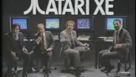Atari XEGS video game computer commercial - software company heads