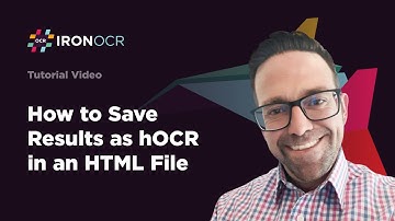 How to Save Results as hOCR in an HTML File | IronOCR