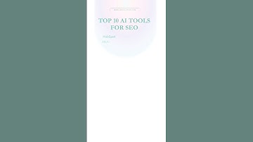 Top 10 AI tools For SEO #shorts #viral