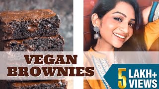 HEALTHY BROWNIES - Vegan friendly! NO eggs, NO Maida, NO Butter #CookWithNakshu