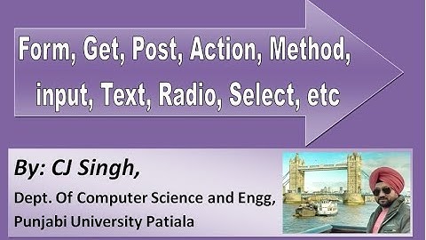 HTML Form, Submit, Get, Post, Action Method, Input, Text, Password, Radio, Option, Select,Button etc