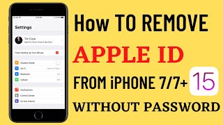 HOW TO REMOVE APPLE ID FROM IPHONE 7/7 PLUS WITHOUT PASSWORD - SIGN-OUT APPLE ID WITHOUT PASSWORD screenshot 4