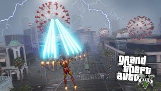 GTA 5 - Mission Destroy CORONAVIRUS from Los Santos with Michael Unlocks Iron Man Powers