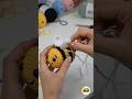 Tiny Crochet Bee 🐝#crochetbee #crochet #crochettutorial #shorts #viral #trending #genzknots