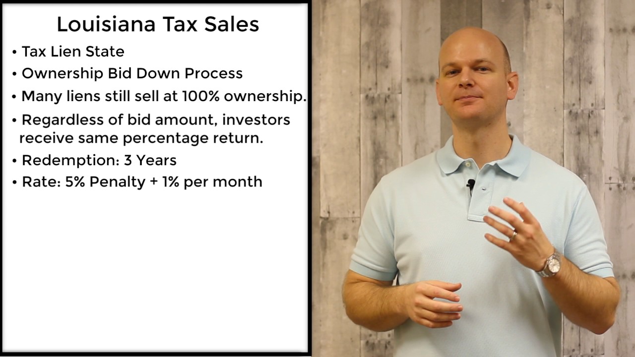 Louisiana Tax Sale Tax Liens YouTube