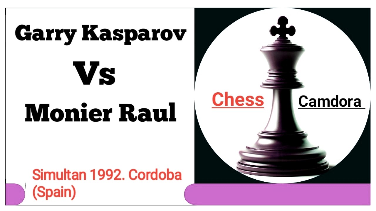 Garry Kasparov vs Monier Raul. Simultan 1992. Cordoba (Spain).