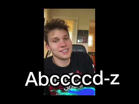 He CLAIMS he can say the whole alphabet in 1 second 🤣 🙄 😒