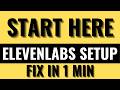 ElevenLabs Tutorial for Beginners | Account Setup | Quick Tour