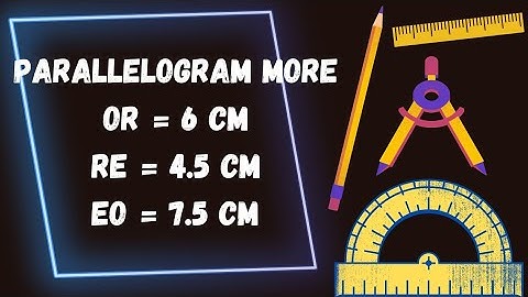 Construct the Parallelogram MORE🔴When the length of four sides and one diagonal are given🔴rough,fair
