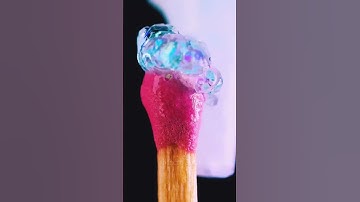 Glue Stick Burning Matchstick - 35 #shorts #asmr #macro #closeup #slomo #zoom