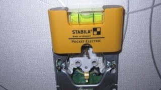 Уровень электрика Stabila Pocket Electric для установки розеток и выключателей Уровень электрика Stabila Pocket Electric для установки розеток и выключателей