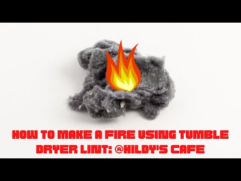 Fire Making Hack Revealed - Using Something in Your Dryer!