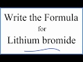 Lithium and Bromine Compounds