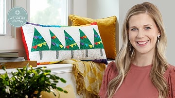 Make a "Christmas Celebration Bench Pillow" with Misty Doan on At Home With Misty (Video Tutorial)