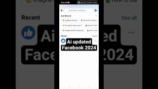 Meta Ai updated Facebook 2024|Facebook update 2024|#viral #shorts #facebook