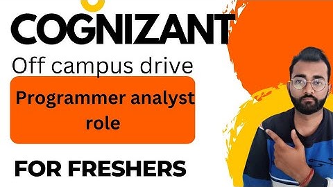 Cognizant recruitment drive for programmer analyst#cognizant
