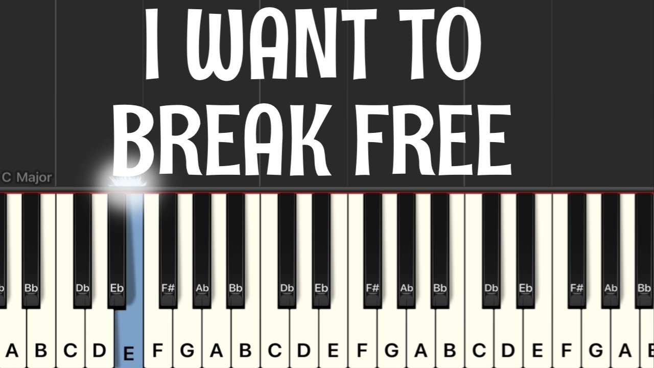 Queen - I Want To Break Free Piano Tutorial | Medium 
