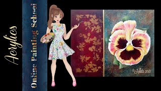 Blossom Acrylic Painting Tutorial, Learn to Paint with Nilda