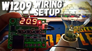 w1209 digital temperature controller wiring setup  |how to wire w1209 for homemade incubator