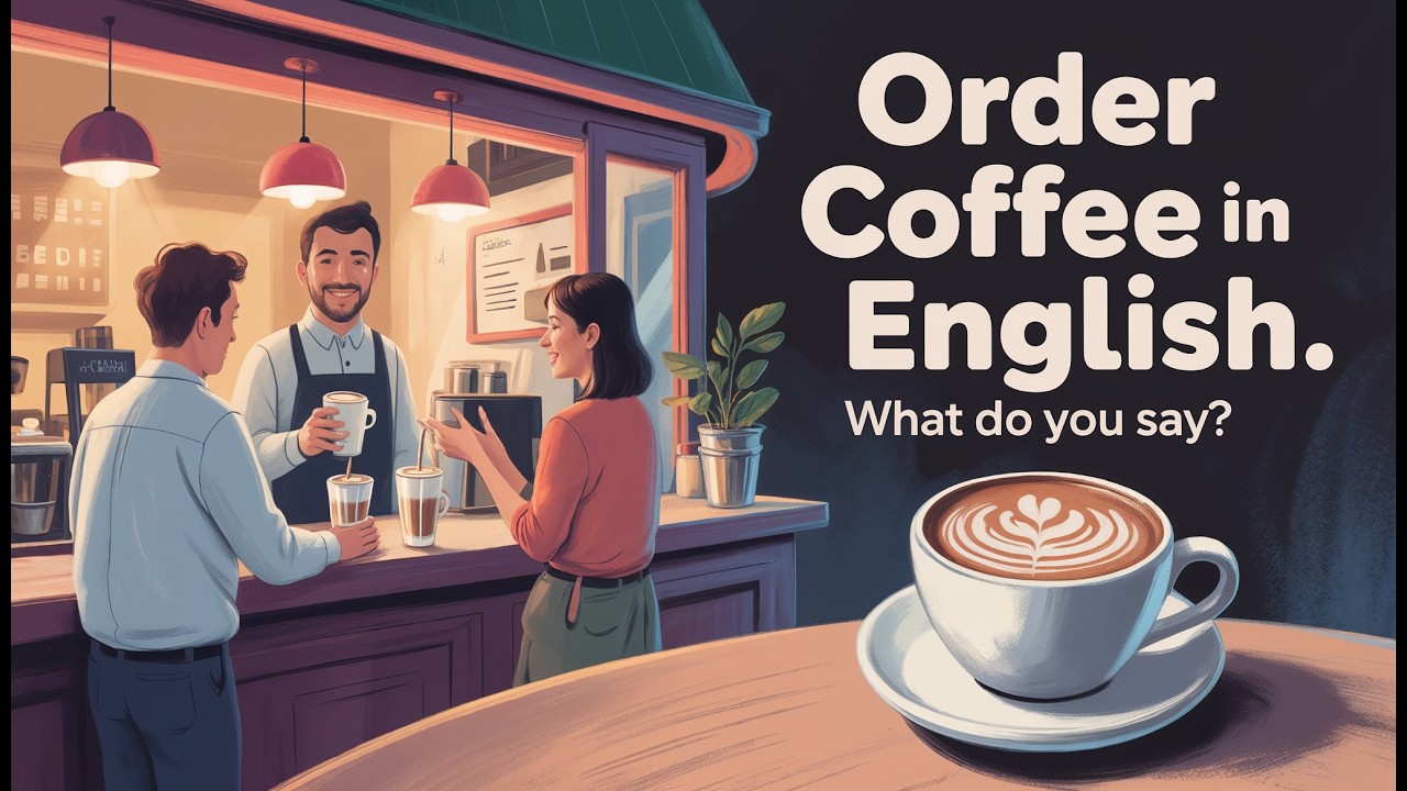 How to Order Coffee in English ☕ | Real Café Conversation (A1–A2)