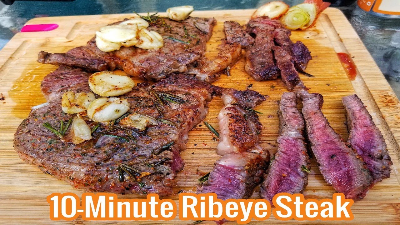 How to Cook Ribeye Steak in 10 Minutes - YouTube