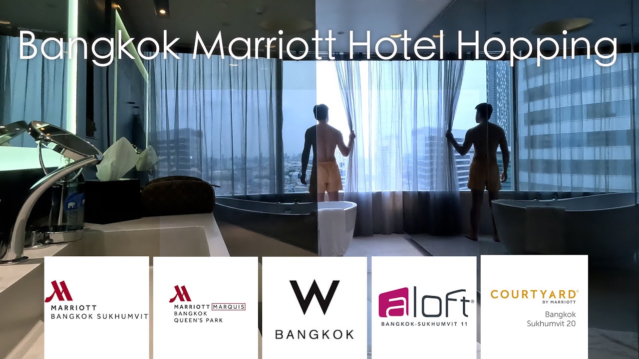 Отели Marriott в Bangkok🇹🇭Marriott Sukhumvit & Marquis Queen's Park - W - Aloft - Courtyard