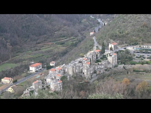 Colletta di Castelbianco. Borgo Medievale. Savona. Italy. in 4K (ultra HD)