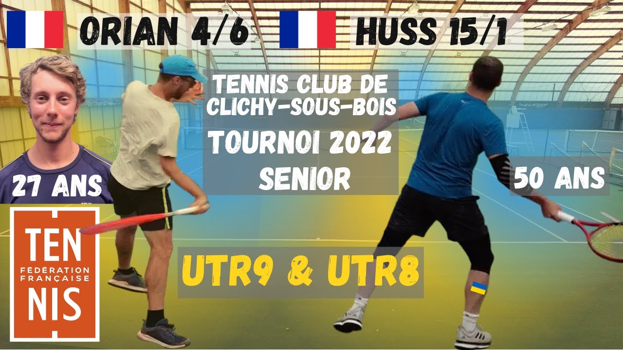 Orian 4/6 (ex 3/6) Match Officiel face à Huss 15/1 - Tennis Amateurs