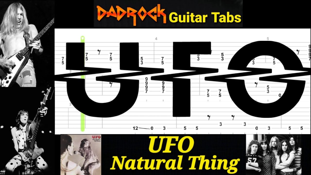Natural Thing - UFO - Guitar + Bass TABS Lesson