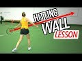 BACKBOARD OR HITTING WALL LESSON | 3 Keys for Consistent Tennis