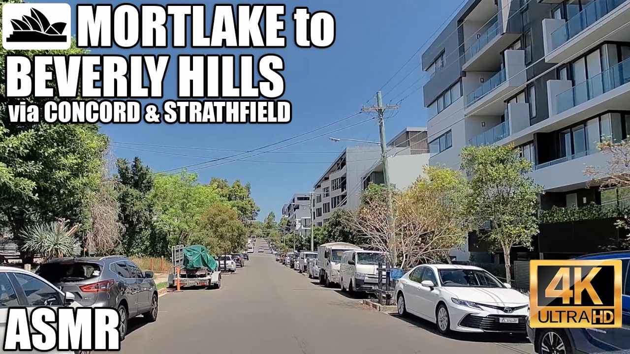 4K ASMR Sydney drive: Breakfast Point/Mortlake to Beverly Hills