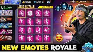 Free Fire New Emotes Royale All Rare New Emotes In Luck Royale Garena Free Fire