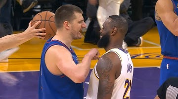 Nikola Jokic tells LeBron James they