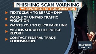 Wisconsin DMV warns of phishing scam warning