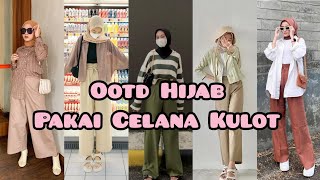 OOTD HIJAB PAKAI CELANA KULOT, OOTD HIJAB REMAJA + link produk, PART II.