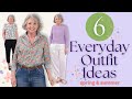 Spring  summer everyday outfit ideas styled for women over 50