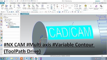 #NX CAM #Multi axis #Variable Contour (ToolPath Drive)