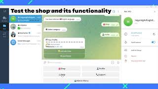 How to create shop bot in telegram in a minute) screenshot 1